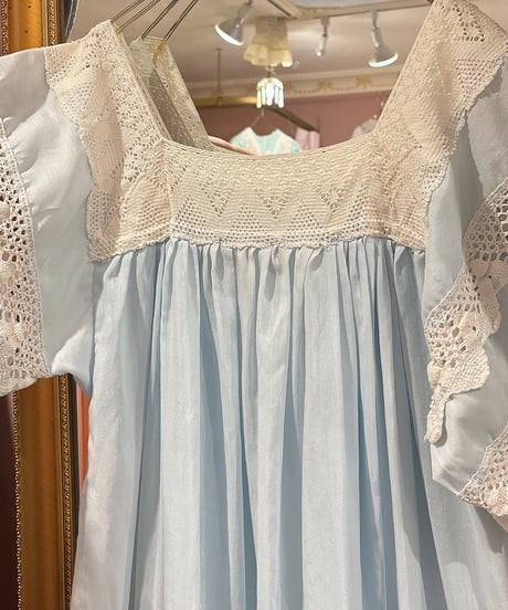 70s vintage crochet lace dress