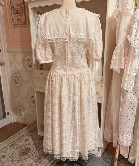 GUNNE SAX vintage sailor collar lace dress