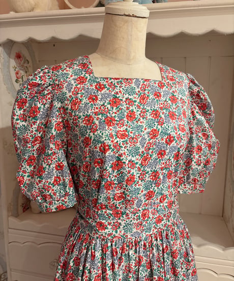 Laura Ashley vintage flower pattern dress