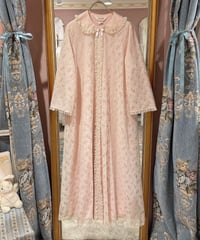 60s vintage flower lace gown dress