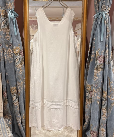 80s vintage flower embroidered collar dress