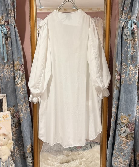 80s vintage flower embroidered pattern dress