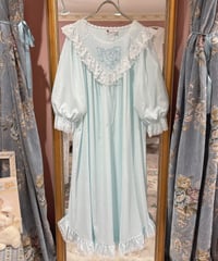 80s vintage flower embroidered pattern dress