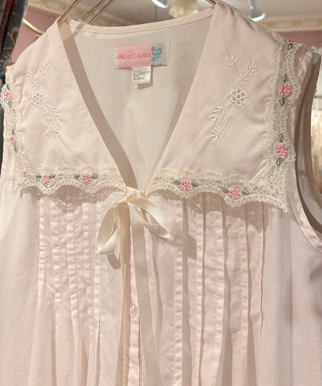 80s vintage sailor collar no sleeve dress