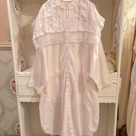 70s 80s USA製 ガニーサックス ハイネック レースブラウス S978b Made In USA 70's GUNNE SAX 長袖 レース ロングドレス – 古着屋Top of