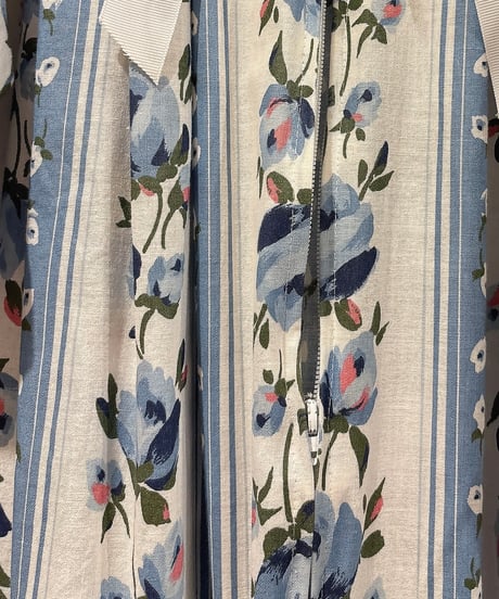 80s vintage flower pattern dress