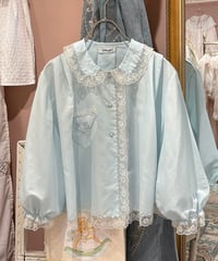60s vintage flower embroidered lace gown tops