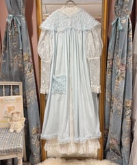 60s vintage no sleeve frill gown dress
