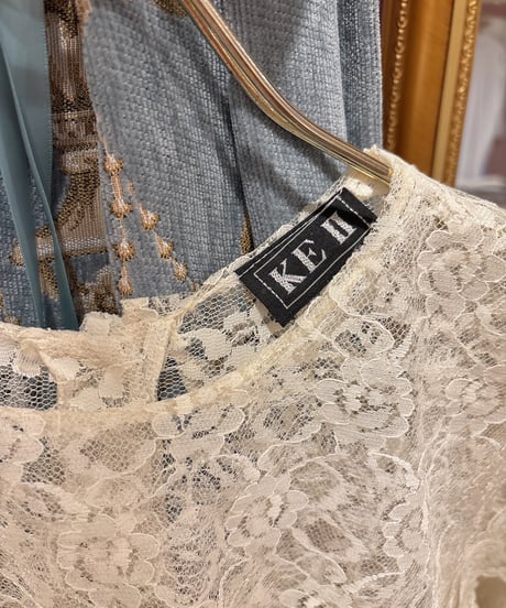 70s vintage sailor collar lace tops