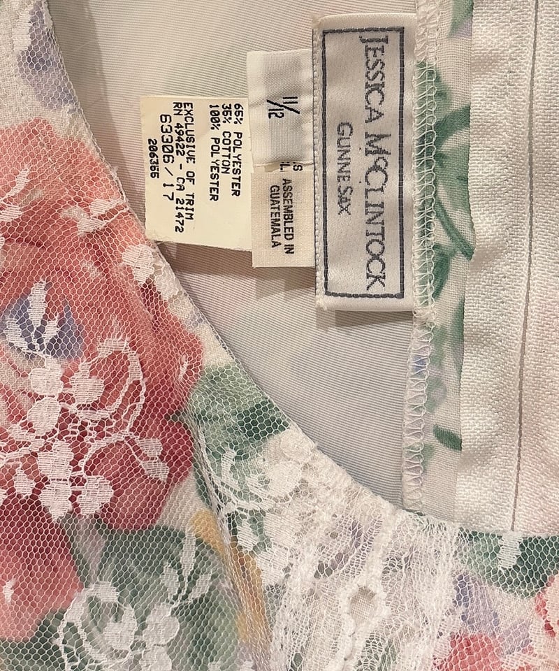 JESSICA McCLINTOCK GUNNE SAX vintage floral dre