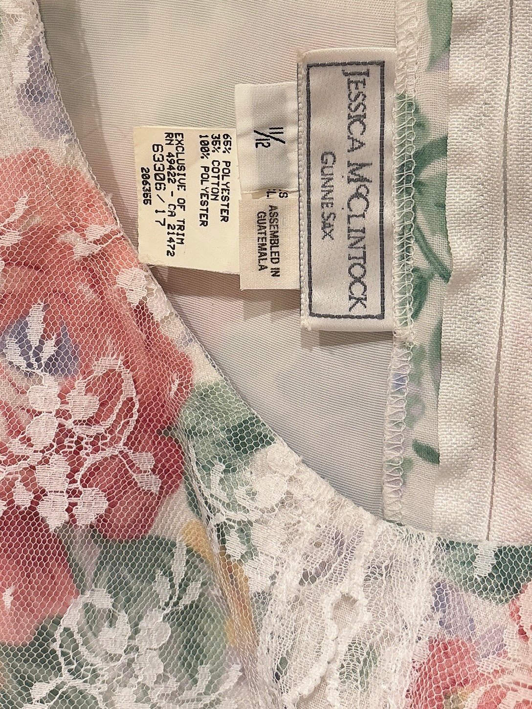 JESSICA McCLINTOCK GUNNE SAX vintage floral dre