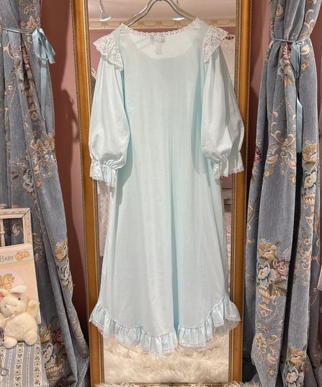 80s vintage flower embroidered pattern dress