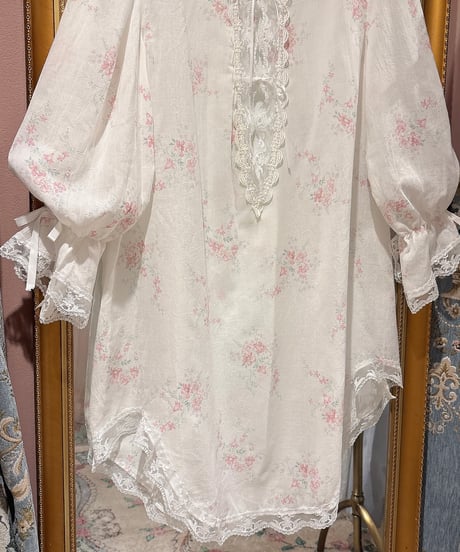 80s vintage lace pink flower dress