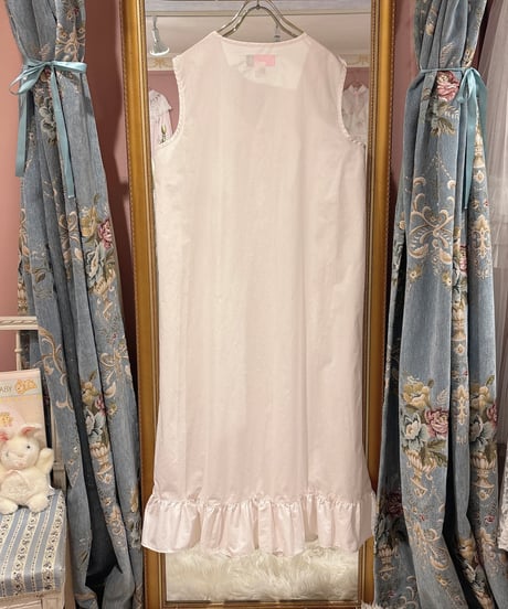 80s vintage sailor collar no sleeve dress