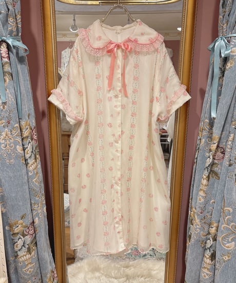 ヴィンテージ ワンピース hardys 70s vintage plaid×flower pattern dress🧸♡ 70s vintage