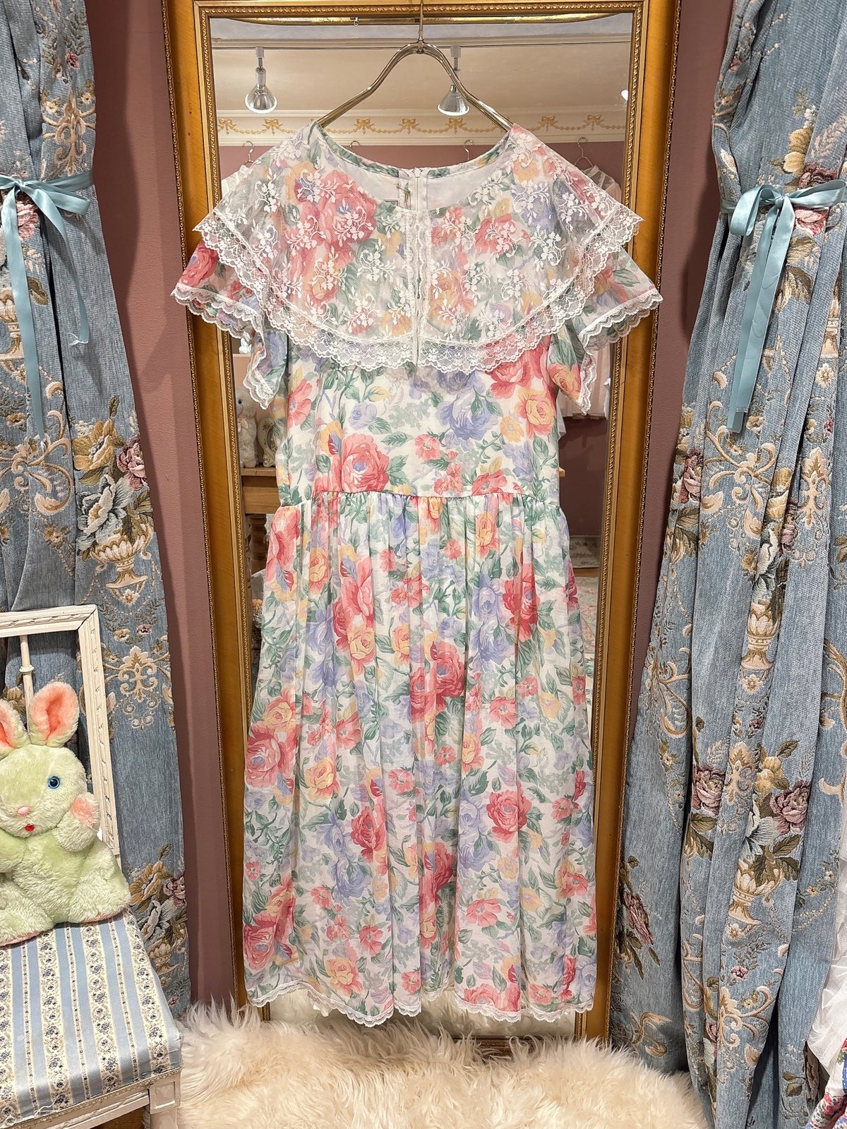 JESSICA McCLINTOCK GUNNE SAX vintage floral dre