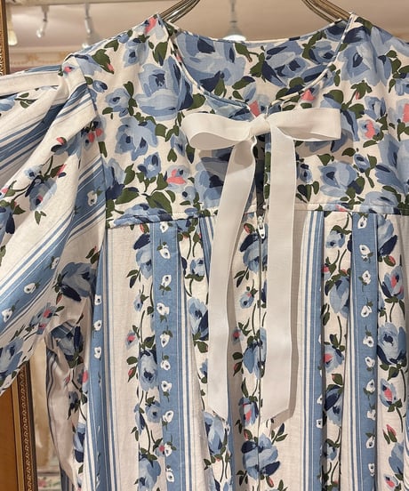 80s vintage flower pattern dress