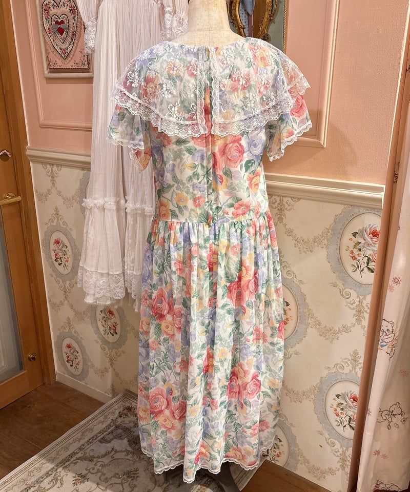 JESSICA McCLINTOCK GUNNE SAX vintage floral dre