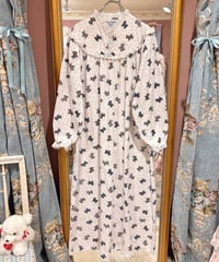 80s vintage plaid dog pattern dress