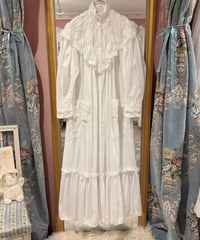 GUNNE SAX vintage satin ribbon×lace dress