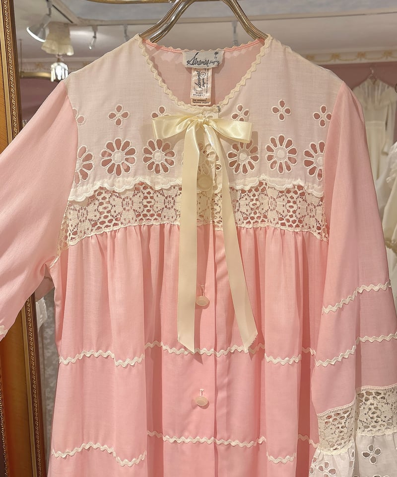 70s vintage flower lace dress | HARDYS