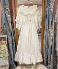 80s vintage rose embroidered camisole dress