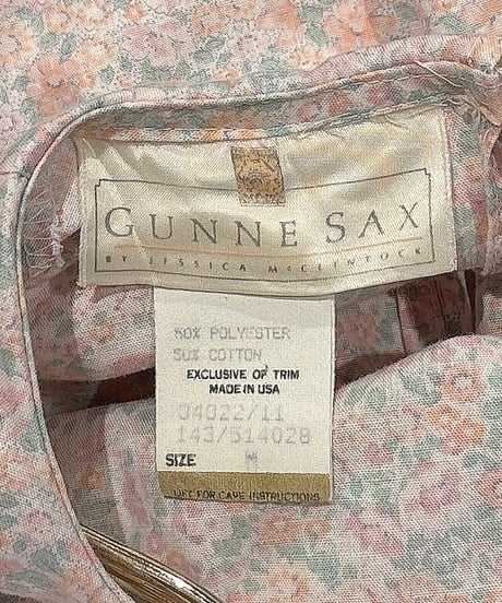 GUNNE SAX vintage sailor collar flower dress