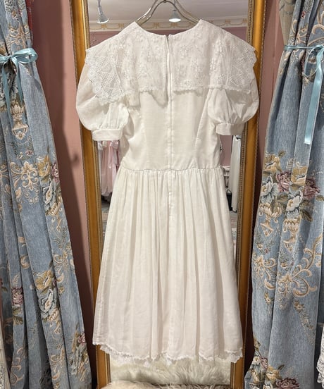 Jessica McClintock GUNNE SAX vintage lace sailor collar dress