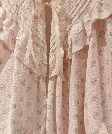 80s vintage flower pattern dress
