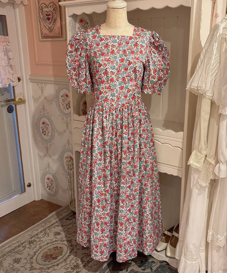 Laura Ashley vintage flower pattern dress