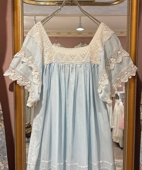 70s vintage crochet lace dress