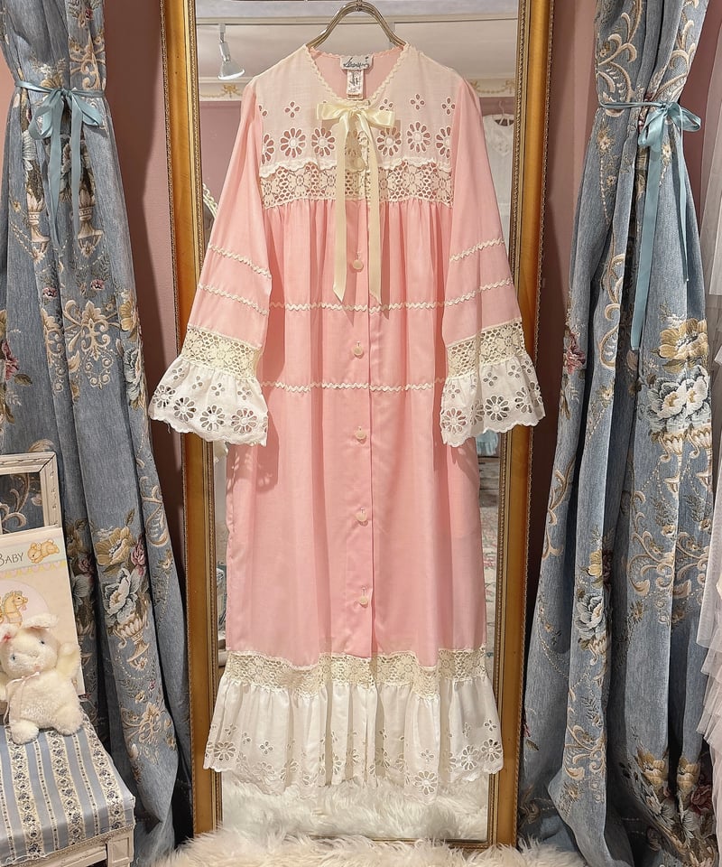 70s vintage flower lace dress | HARDYS