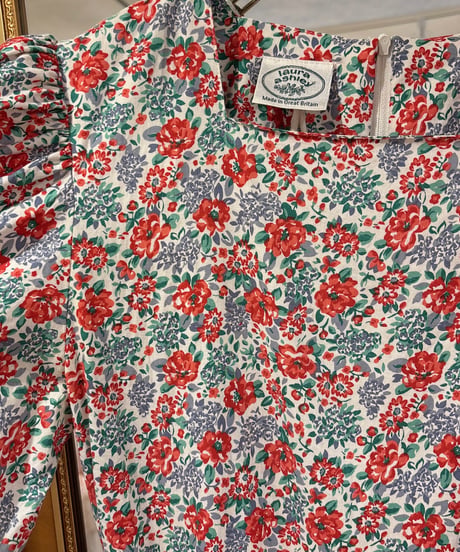 Laura Ashley vintage flower pattern dress