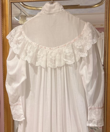 GUNNE SAX vintage satin ribbon×lace dress