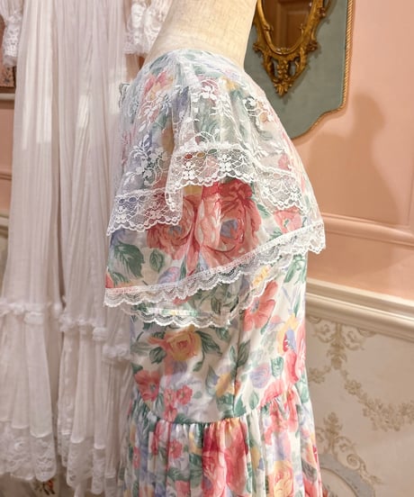 JESSICA McCLINTOCK GUNNE SAX vintage floral dress