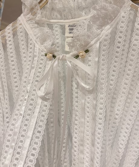 70s vintage lace gown tops