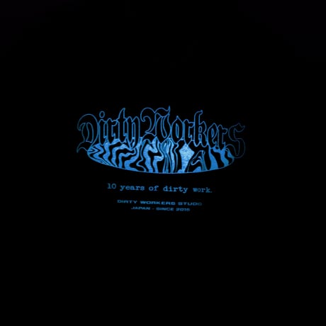 DWS 10YEARS GLOW IN THE DARK-PRINT TEE_WHITE※受注販売