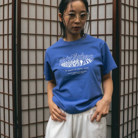 DWS 10YEARS GLOW IN THE DARK-PRINT TEE_BLUE※受注販売