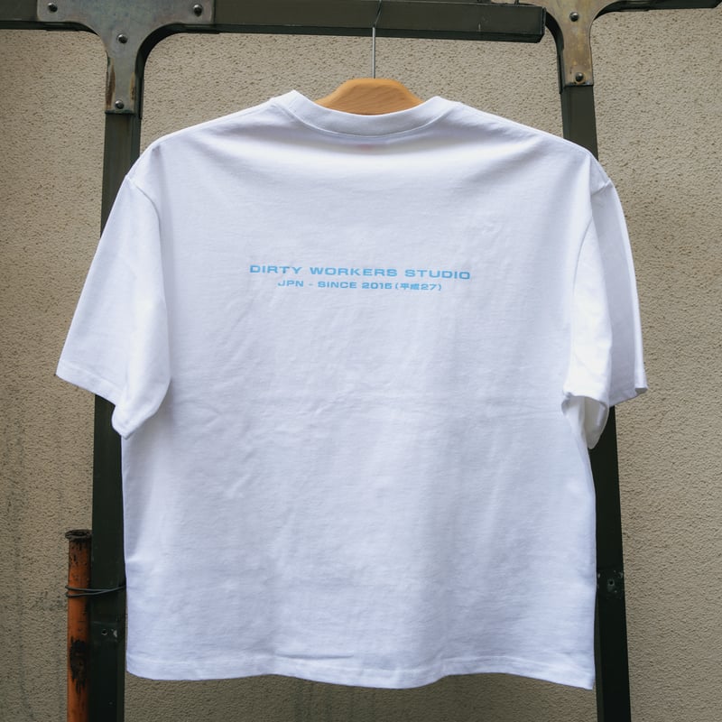 dws 10years tシャツ ブルー DWS 10YEARS GLOW IN THE DARK-PRINT TEE_WHITE※受注