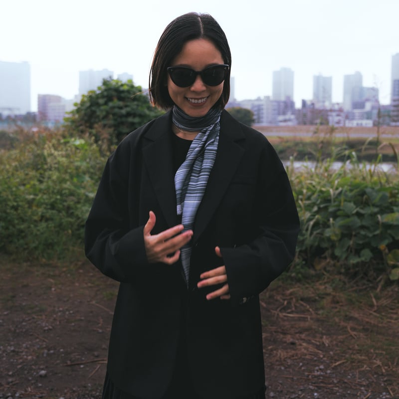 小物 DWS SHIKINAGASHI SCARF_\"Circle Marble\" DWS SHIKINAGASHI SCARF_