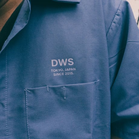 DWS"OLD LOGO"Work Shirt_Postman blue