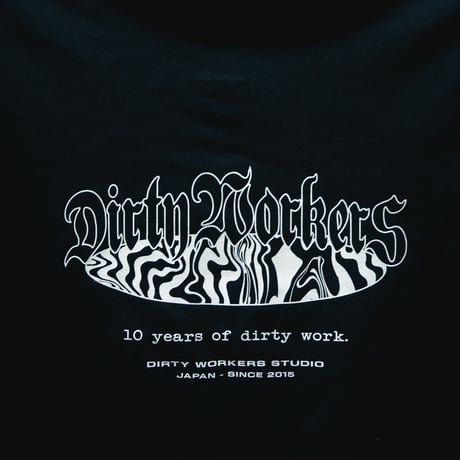 DWS 10YEARS GLOW IN THE DARK-PRINT TEE_BLACK※受注販売