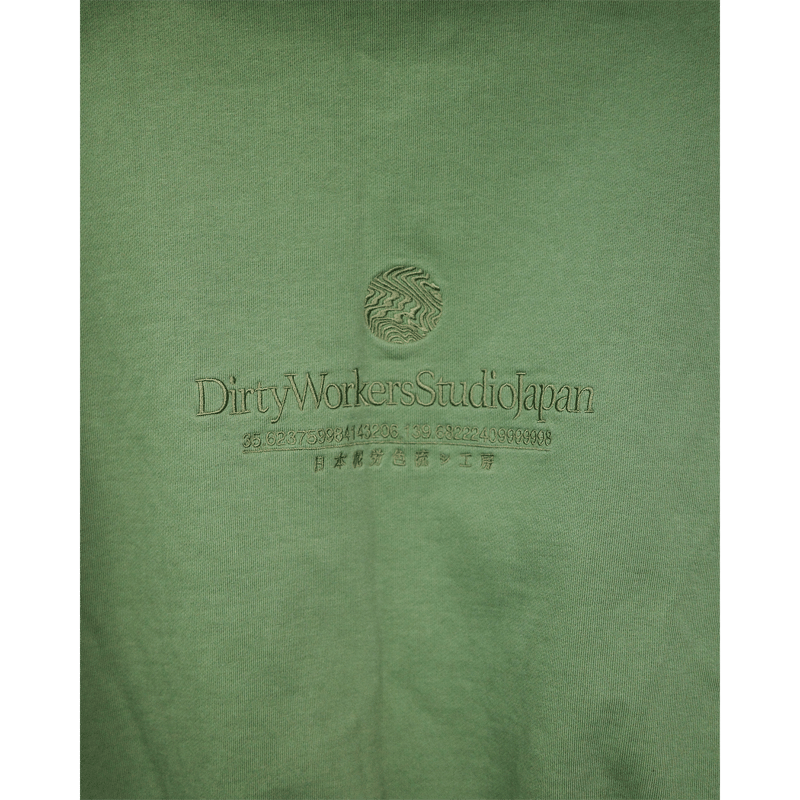 14oz “Home Town” Full ZIP Hoodie_Dusty Green ※受 14oz “Home Town” Full ZIP Hoodie_Dusty Green ※受