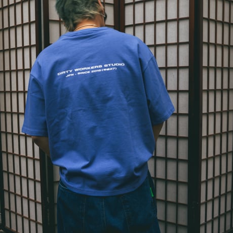 DWS 10YEARS GLOW IN THE DARK-PRINT TEE_BLUE※受注販売