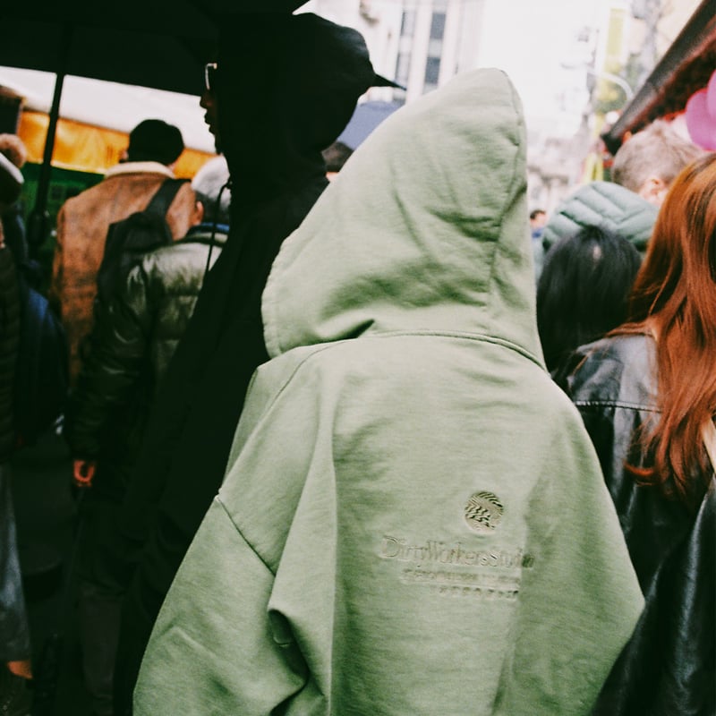 14oz “Home Town” Full ZIP Hoodie_Dusty Green ※受 14oz “Home Town” Full ZIP Hoodie_Dusty Green ※受