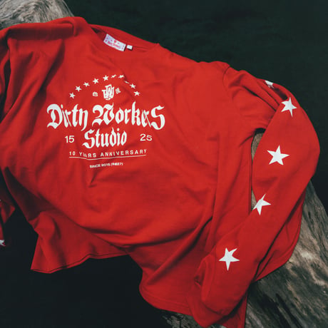 DWS ANNIVERSARY L/S TEE_RED※受注販売