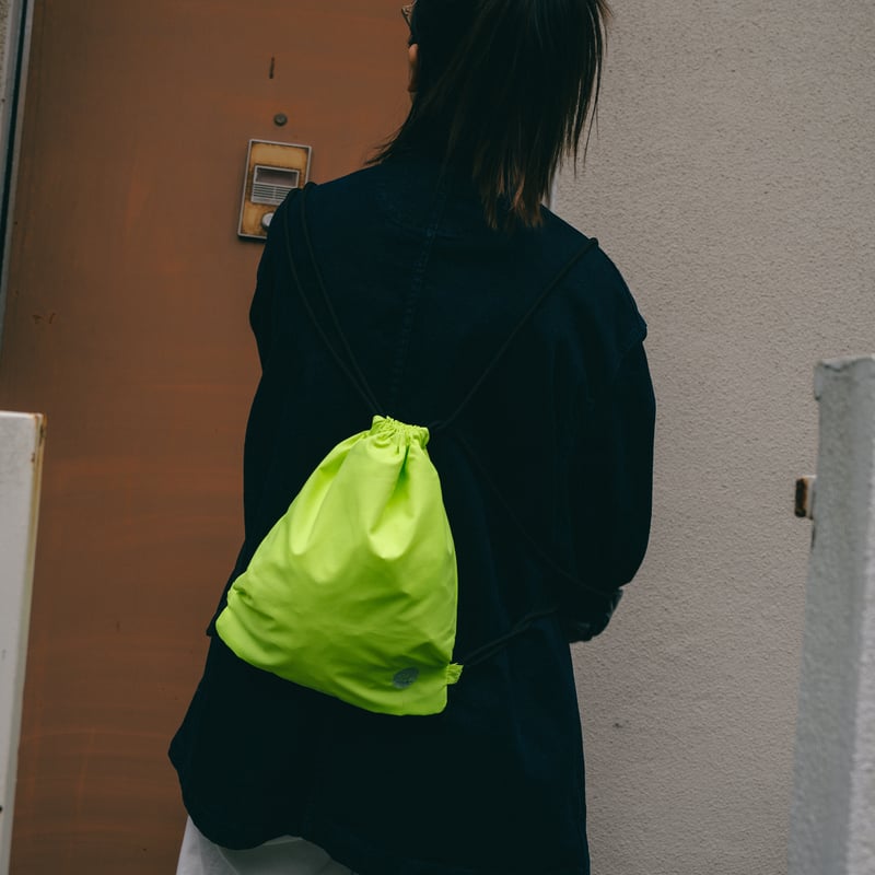 DWS 10YEARS NAPSACK_NEON YELLOW 小号(31cm×26cm)※受