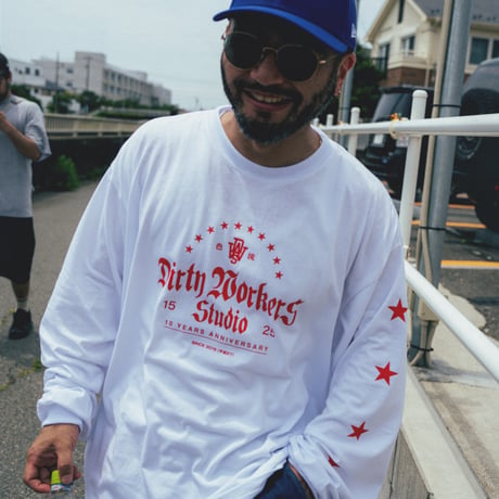 DWS ANNIVERSARY L/S TEE_WHITE※受注販売