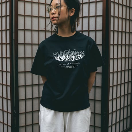 DWS 10YEARS GLOW IN THE DARK-PRINT TEE_BLACK※受注販売