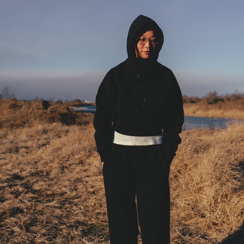 河津君サインあり DRUM TAOショート丈パーカー　ブラック リアル中二版天使(俊)と悪魔(凌)パーカー -スーパービッグ